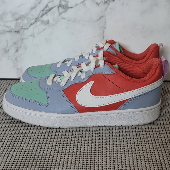 Nike Court Borough Low Recraft GS Cobalt Bliss Track Red Size 7 Youth - Picture 5 of 9